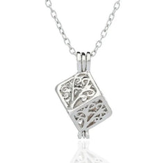 Natural Pearl Cage Necklace – Oyster-Inspired Pendant Collection