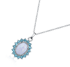 Opal Pendant Necklace