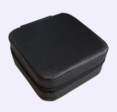 Compact PU Leather Jewelry Organizer – Travel Jewelry Storage Case
