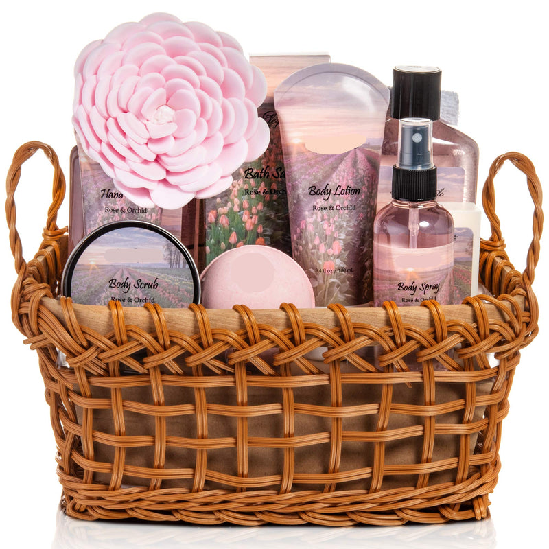 Rose & Orchid Spa Basket – Luxurious At‑Home Pampering Gift Set
