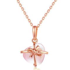 Rose Quartz Pendant Necklace
