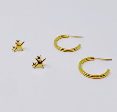Magic Twinkle And Hoop Earring