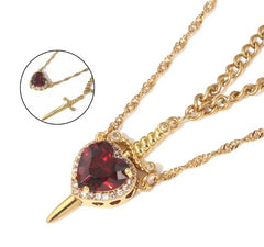 Love Dagger Couple Necklace – Bold Symbol of Unbreakable Love