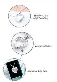 Elegant Electroplated Stainless Steel Heart Pendant – Black, Gold, Silver & Rose Gold