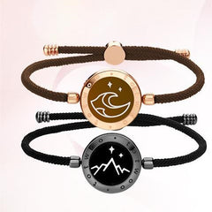 Shanmenghaishi Vibration Sensing Bracelet – Elegant Titanium Steel Couples Bracelet Set