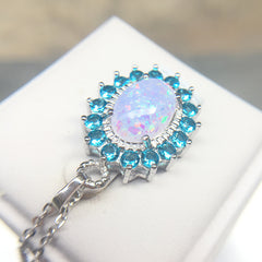 Opal Pendant Necklace