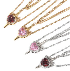 Love Dagger Couple Necklace – Bold Symbol of Unbreakable Love