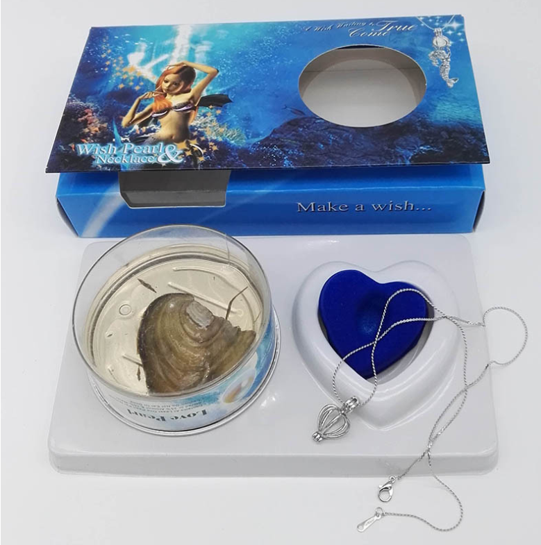 Wish Pearl Reveal Necklace Gift Set – Freshwater Pearl in Sealed Oyster