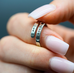 I Am Enough • Self‑Love Affirmation Ring (NAMI Support Edition)