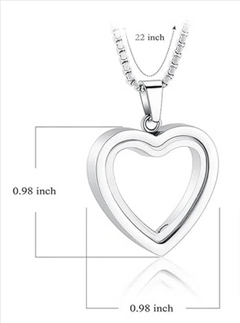 Elegant Electroplated Stainless Steel Heart Pendant – Black, Gold, Silver & Rose Gold
