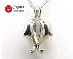 Wish Pearl LOVE Pendant Gift Set – Freshwater Pearl Reveal Necklace (19×41mm)