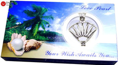 Wish Pearl Shell Pendant Gift Set – Freshwater Pearl Reveal Necklace (20mm)