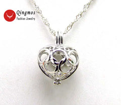Wish Pearl LOVE Pendant Gift Set – Freshwater Pearl Reveal Necklace (19×41mm)