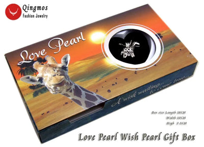Wish Pearl Giraffe Pendant Gift Set – Freshwater Pearl Reveal Necklace (20×25mm)