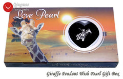 Wish Pearl Giraffe Pendant Gift Set – Freshwater Pearl Reveal Necklace (20×25mm)