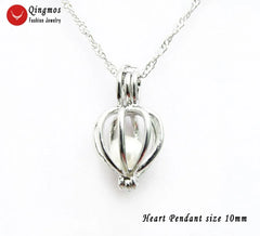 Wish Pearl Heart Pendant Necklace Gift Set – 7‑Box Freshwater Pearl Reveal Collection