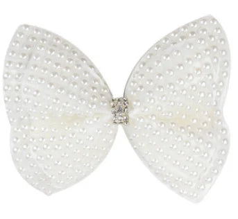 Pearl Bow Hair Clip