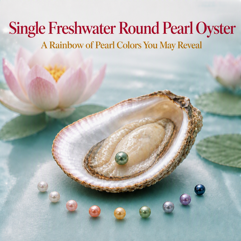 Single Freshwater Round Pearl Oyster