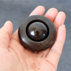 Mahogany Harmony Sphere — Hand‑Carved Wooden Meditation & Décor Ball