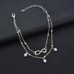 Retro‑Style Artificial Pearl Anklet