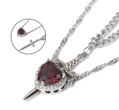 Love Dagger Couple Necklace – Bold Symbol of Unbreakable Love