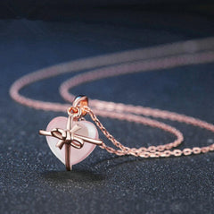 Rose Quartz Pendant Necklace