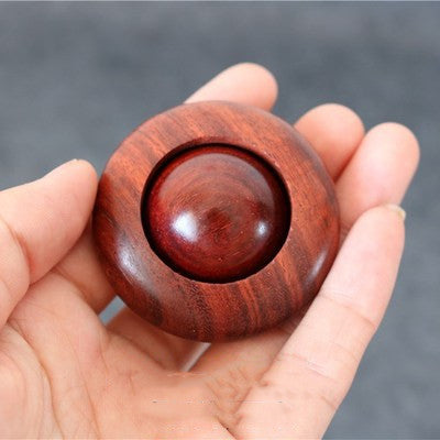 Mahogany Harmony Sphere — Hand‑Carved Wooden Meditation & Décor Ball