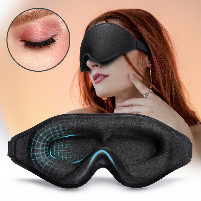 SerenityFit 3D Memory Foam Sleep Mask – Breathable, Pressure‑Free Design