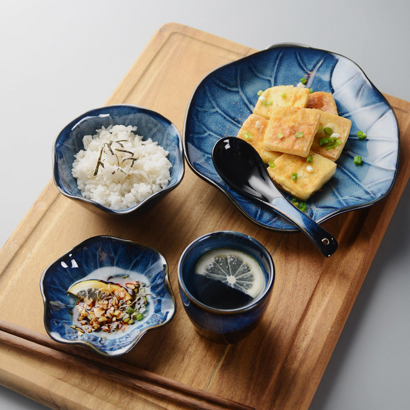 Ceramic Lotus Dinnerware Set